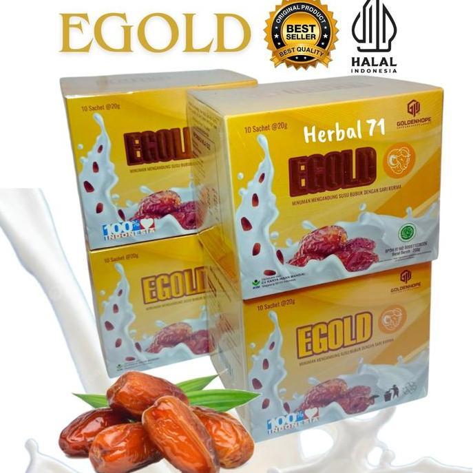 Maxmilt- Egold Susu Kambing Dengan Sari Kurma Isi 10Sachet