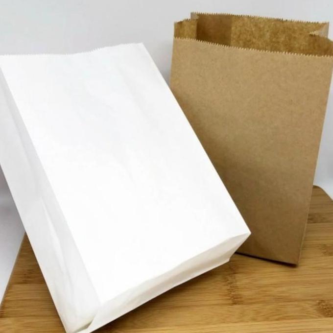 Kantong kertas/ Paper Bag (L)- kantong Roti/fried chicken/Snack