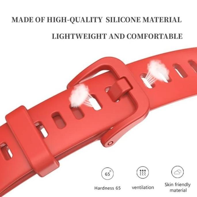 STRAP SILICONE TALI HUAWEI BAND 9 SOFT PREMIUM RUBBER KARET LEMBUT SILIKON SILICON RUBBER WRISTBAND 