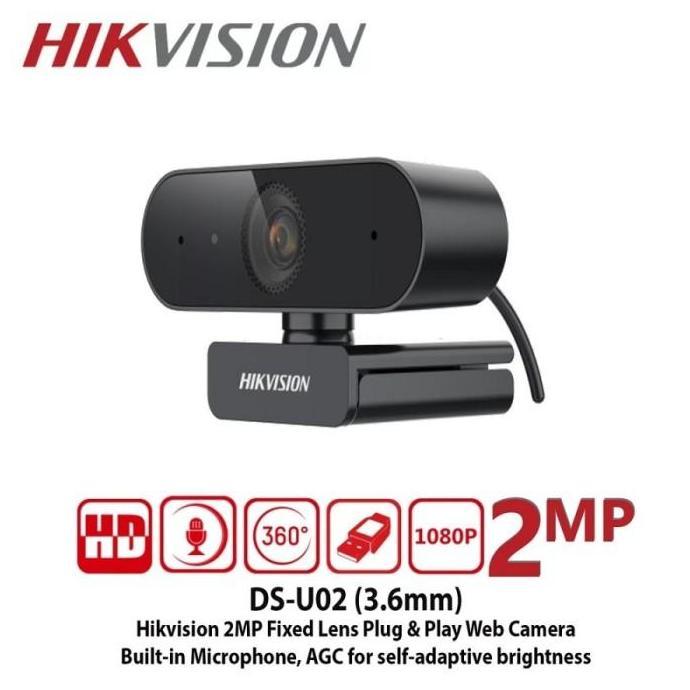 WEBCAM HIKVISION DS-U02 1080P FHD ORIGINAL Garansi (ppn include)