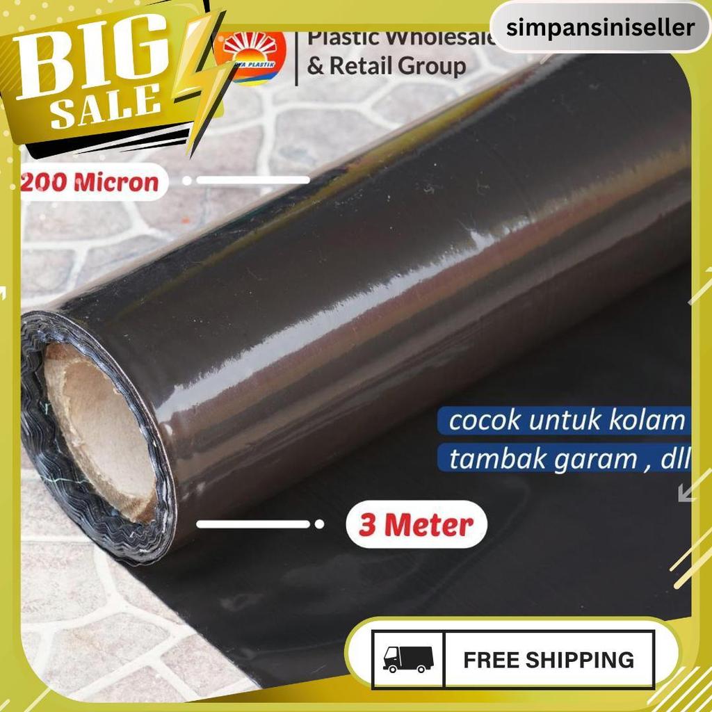 Geomembran Hdpe Tebal 200 Micron Lebar 3 Meter Meledak