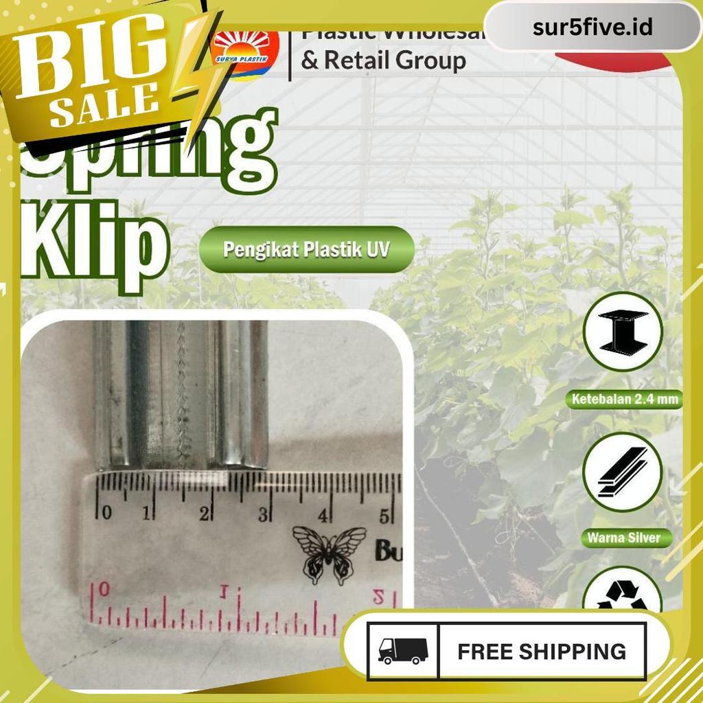 Penjepit Plastik Uv / Spring Klip Alat Pasang Plastik Uv Meledak