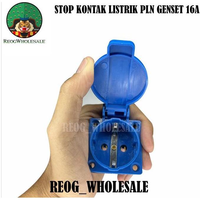 BKL STOP KONTAK LISTRIK PLN GENSET IP44 16A / SOCKET KONTRA STEKER 16AMPERE / Panel Mounting 2PIN 16