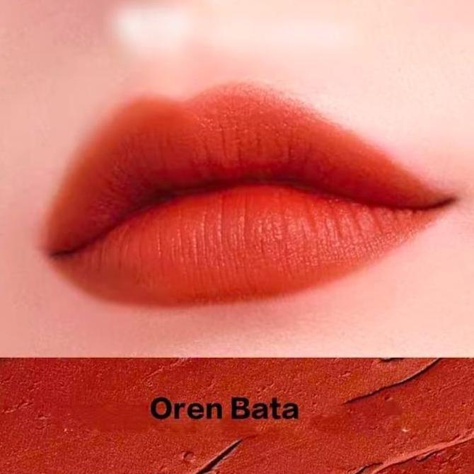 Lipcolor- [ 2 Pcs ] Lipstick Matte Tahan Lama/ Lipstick Merah Bata/ Maron/ Nude/ Lipstick Bebas Pili