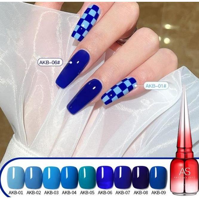 Neiru- As Nail Gel Polish Akb Klein Blue Series 15Ml Kutek Another Sexy Biru Tua Muda