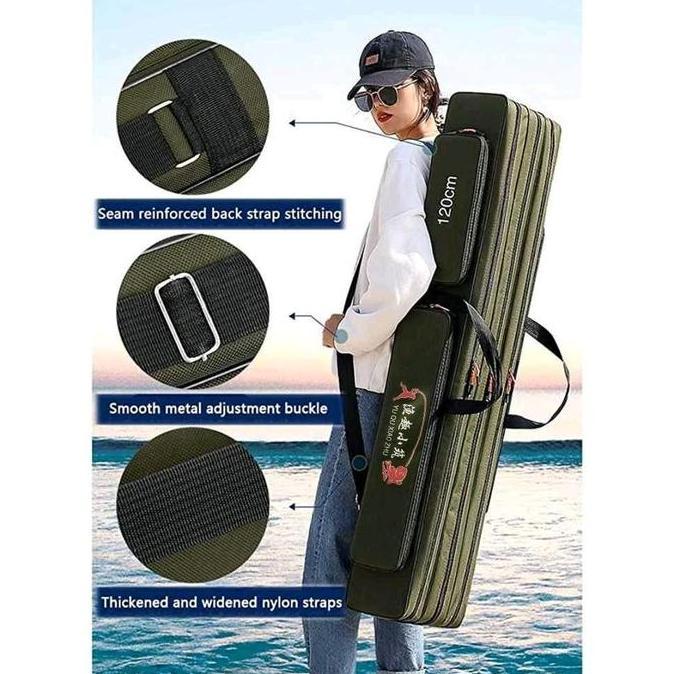 Tas Joran Pancing Besar Tas Perlengkapan Memancing Waterproof Multifungsi Fishing Bag Tas Mancing 3 