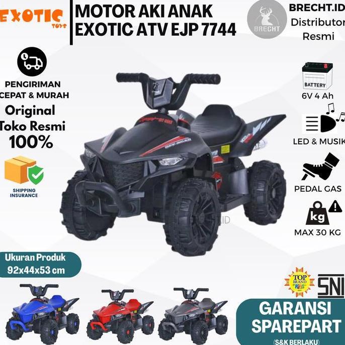 Motor Aki Atv Anak Exotic Ejp 7744 Mini Atv
