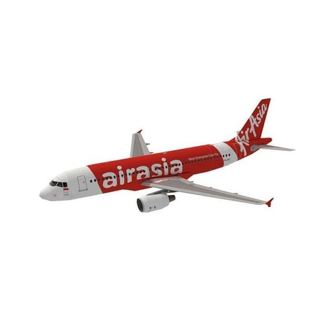 DIY Papercraft Air Asia Airbus A320-200 (DIY=Kertas)