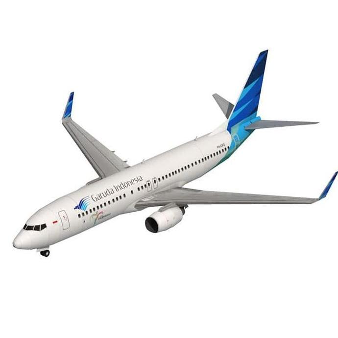 Papercraft Pesawat Garuda Indonesia A737 (DIY=Kertas)
