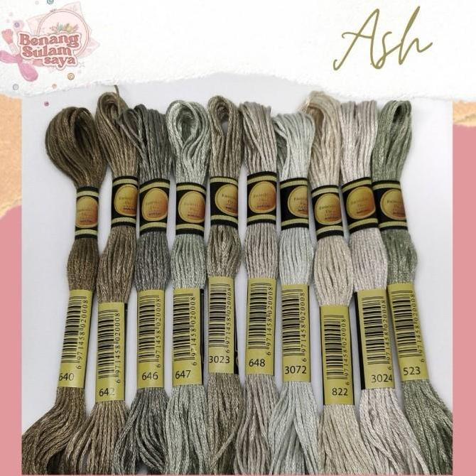 Benang Sulam / Kristik CXC Import (kode DMC) | Seri Warna ASH