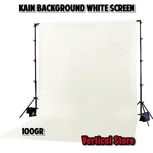 Kain Background White Screen / Backdrop Studio Dekorasi Putih 100gr
