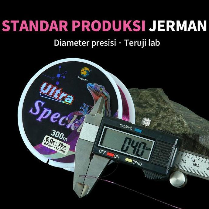 Mantap- Bingolife Ultra Siluman - Senar Pancing Monofilament Nylon Jerman Grade Terbaik - Panjang 30