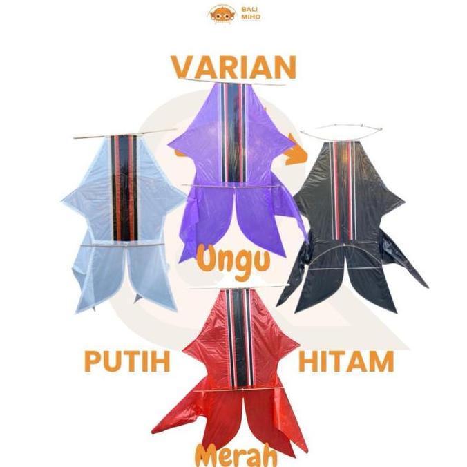 Layangan Bebean 1.2 meter x 85 cm - Layangan Bebean Knockdown - Layangan Bali - Layangan Plastik - L