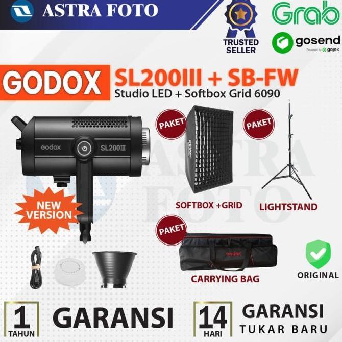 Godox SL200III Studio LED Bowens Mount SL200 III SL 200 III SL200w III