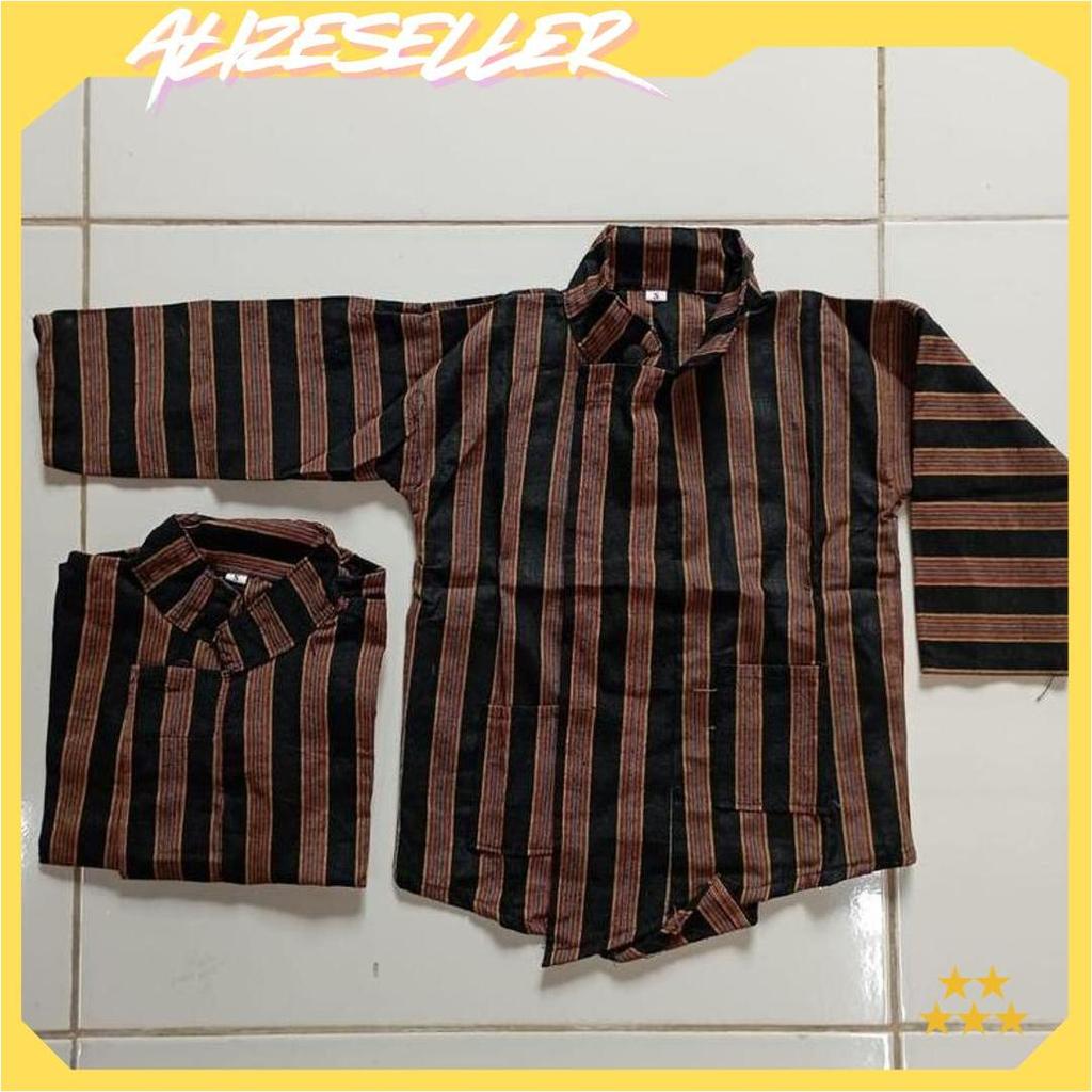 Baju Surjan Kutubaru Kebaya Lurik Balita Coklat Hitam GBM COD