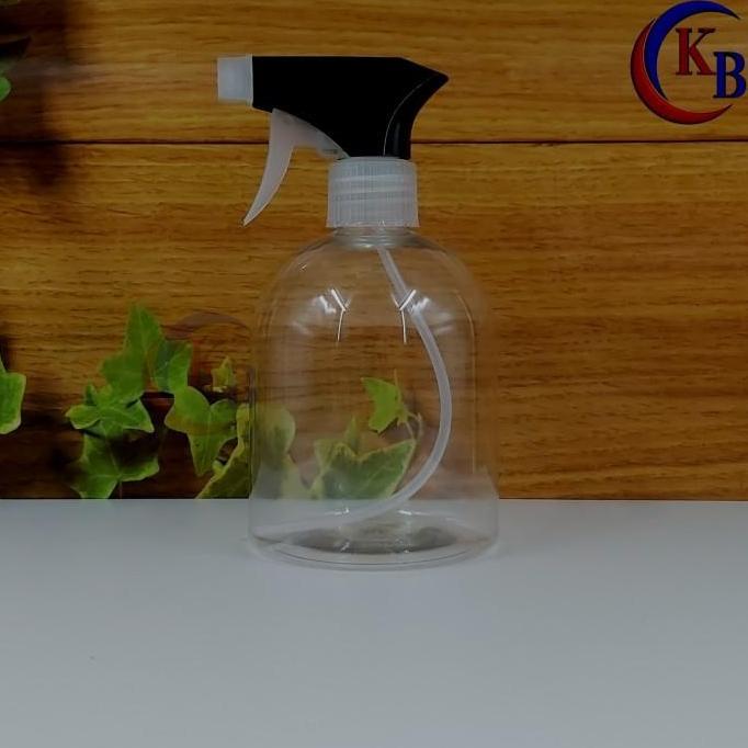 Botol spray 500ml pendek bening / Botol kispray 500ml PET / BOTOL PET