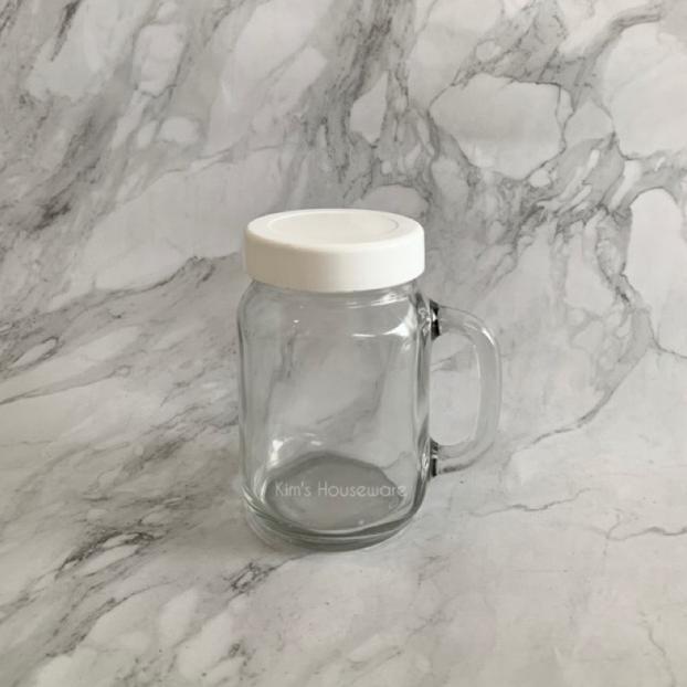 Gelas Kaca Jar Polos+Tutup (500Ml & 250Ml) Spaylater 0%