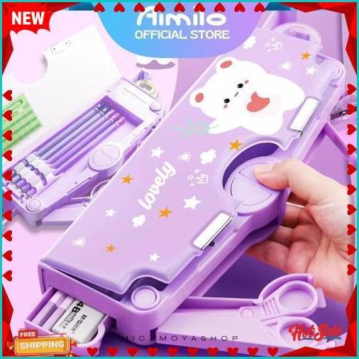 Diskon [Ready] Aimilo Kotak Pensil Anak Perempuan Tempat Pensil Anak Perempuan Kotak Pensil Multifun