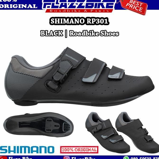 SHIMANO RP301 Black Size 40 41 42 43 44 45 46 RP3 Hitam Cleat Roadbike Original
