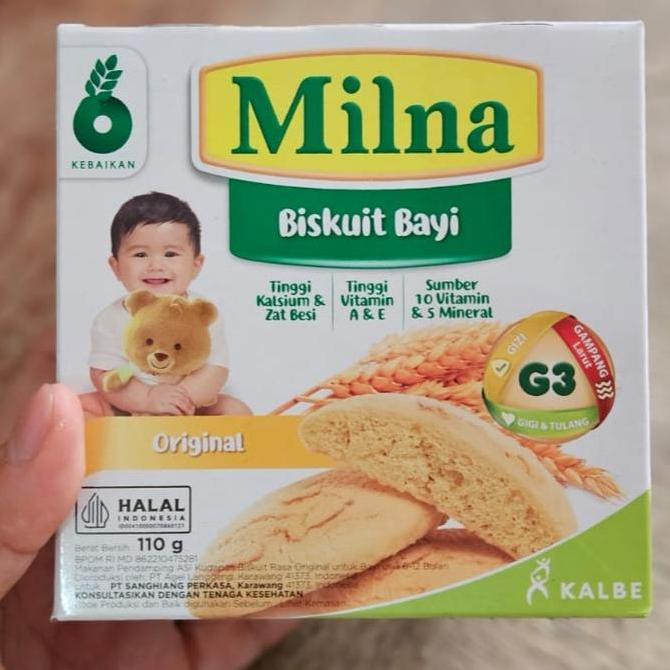 Xcxc- Milna Biskuit Bayi 6+ 110G / Biskuit Bayi Milna / Roti Untuk 6 Bulan Balita
