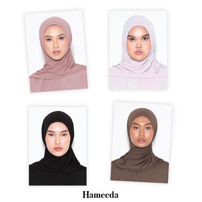 Heddosukafu- Hameeda - Hannah Instant Hijab | Jersey Bergo Pashmina Panjang Muslim Kerudung Santai W