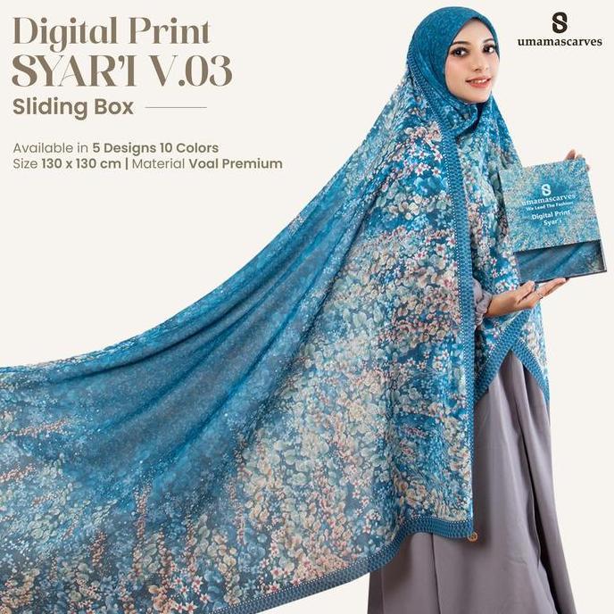 Heddosukafu- [Terbaru] Syari Motif Box Digital Jumbo - Umama Scarves