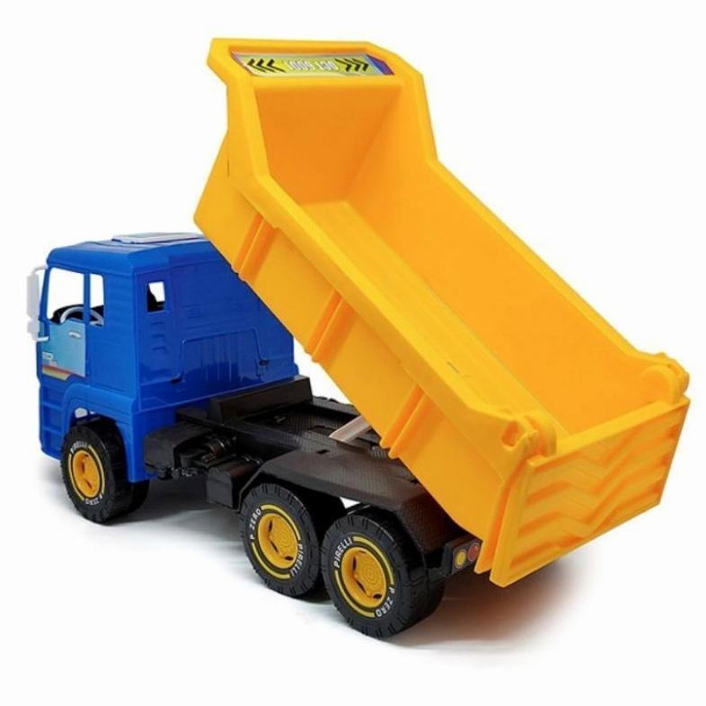 original mainan truk pasir dump truck besar bahan plastik kuat sni