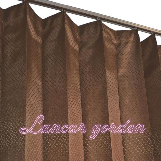 Flmy- Gorden Tirai Pintu Dan Jendela Plisket Sido Polos Jendela Jendela Tahan Debu Red Gorden  Jadul