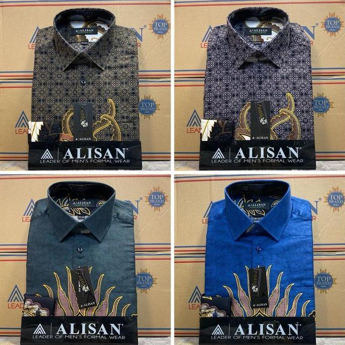 Vorgese- Kemeja Alisan Batik Lengan Panjang Slimfit Semua Varian Formal Katun