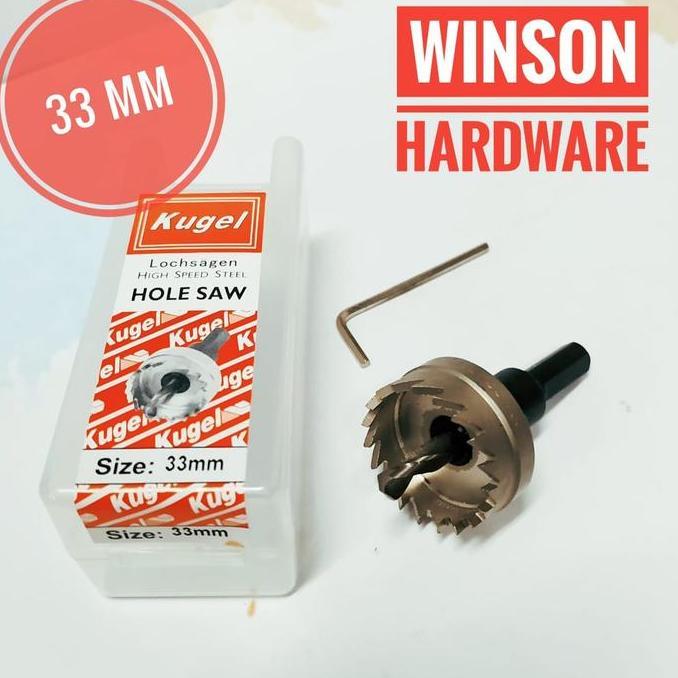 Holesaw Besi HSS 33mm Kugel | Hole saw Mata Bor Besi 33 mm