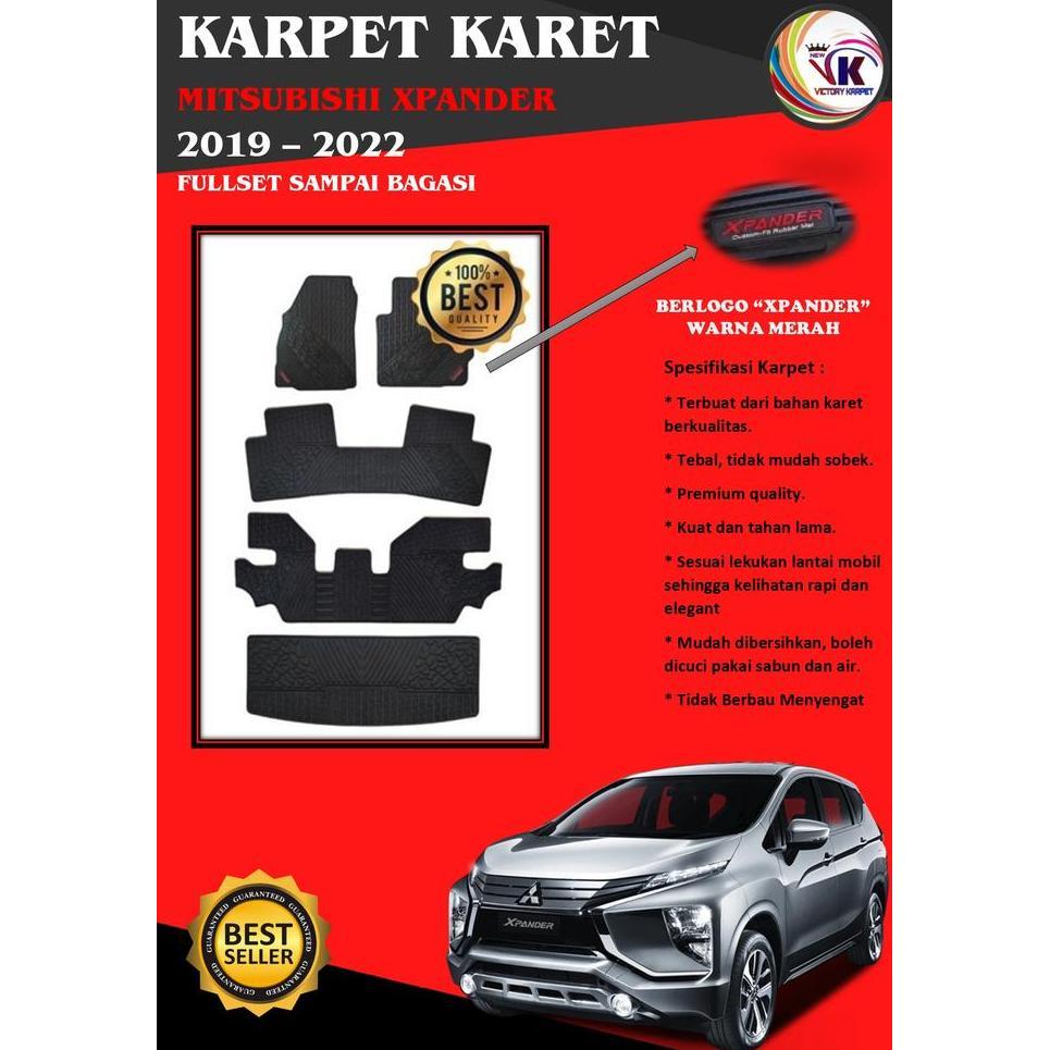 Karpet Mobil Xpander Cross 2019/2021 Premium Full Set Hitam