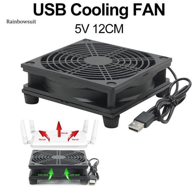 Component- Cooling Fan Wifi Router Tv Box Kipas Pendingin Usb Fan Cooler Stb 12Cm
