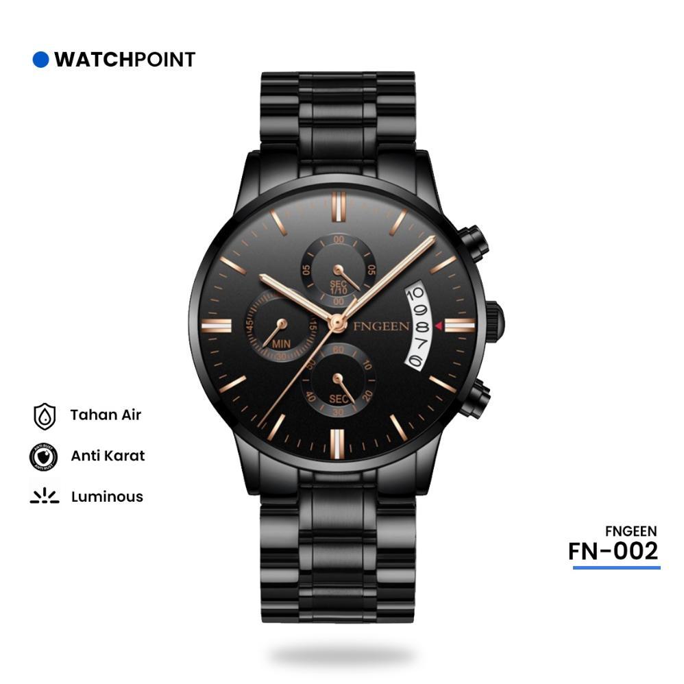 WATCHPOINT FN-002 | Jam Tangan Pria Original Impor FNGEEN  VAVA VOOM Tahan Air dengan 3 Kronograf VA