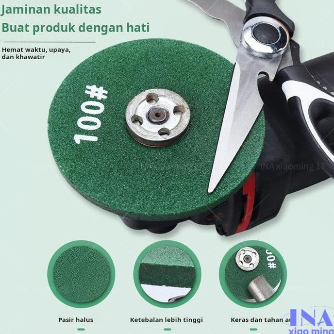 Cucina- Pisau Penggiling Sudut Roda Gerinda Pengasah Pisau Dapur Pengasah Mata Bor Mesin Penggiling 