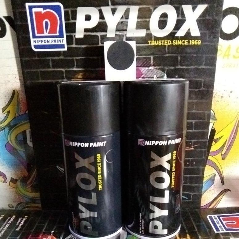 PYLOX 109A Black Flat / Hitam Doff / Cat Semprot 300cc