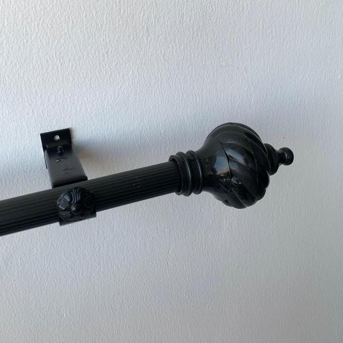 Salotto- Batang Gorden Aesthetic Tirai Jendela Pintu Besi Hordeng Pintu 1 Meter Full Set