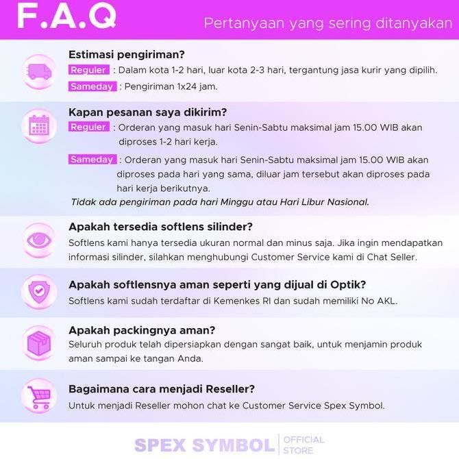 Occhio- Spex Symbol Softlens Ice N.8 Color (Pink, Blue, Green) By Exoticon | Softlens Baby Eyes | So