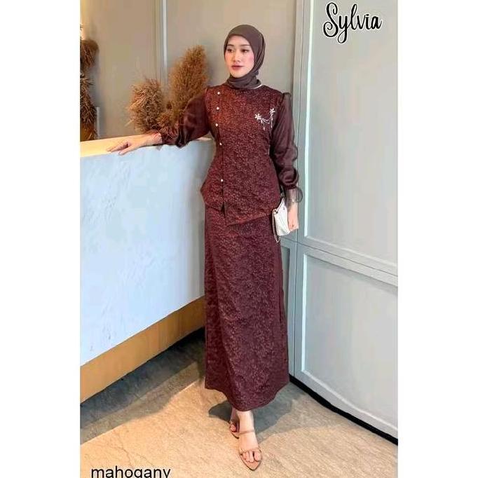 Uprelig- Sylvia - Setelan Rok By Adnbusana | One Set Wanita Kekinian | Setelan Melayu | Baju Kondang