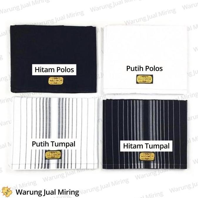 Otokonoko- Sarung Wadimor Couple Pria Bapak Anak Remaja Warna Polos Biru Abu Navy Hijau Merah Hitam 