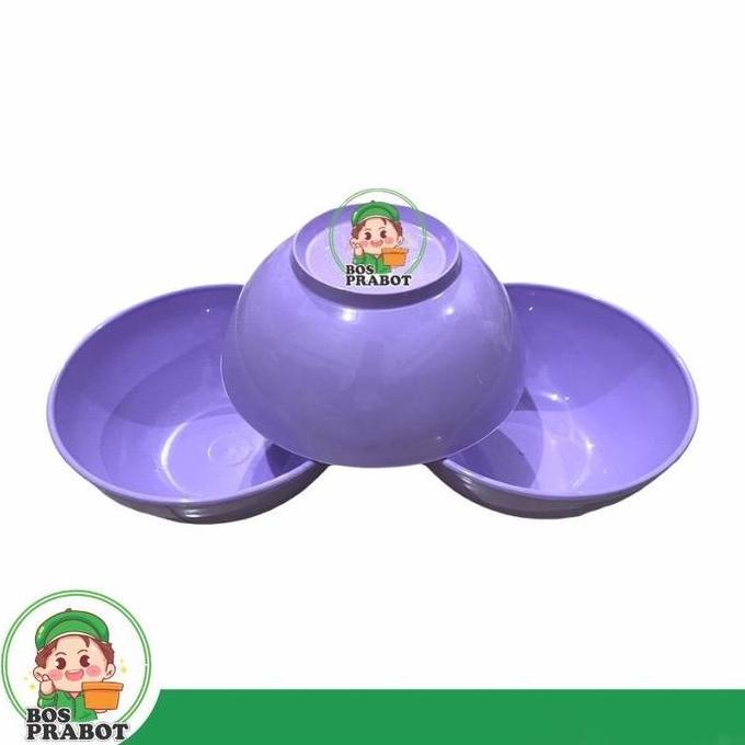 Taberu- 6 Pcs Mangkok Bakso Semi Melamin  / Mangkok Semi Melamin Lilac / Mangkok Semi Melamin Pink /