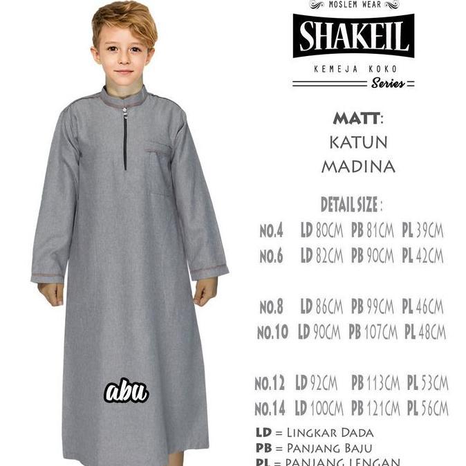 Otokonoko- Gamis Anak Laki-Laki / Jubah Anak Tanggung Bahan Katun Madina Shakeil By Ardhani Terbaru 