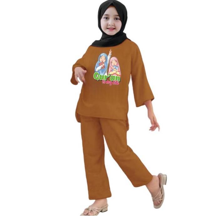 Otokonoko- Setelan Anak Muslim One Set / Setelan Anak Oversize Viral