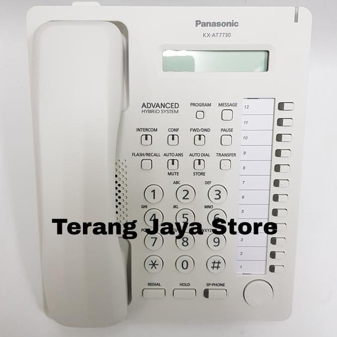 Lansung- Telepon Kabel Panasonic Kx-At7730 Digital Panasonic Kx-At7730 (Putih)