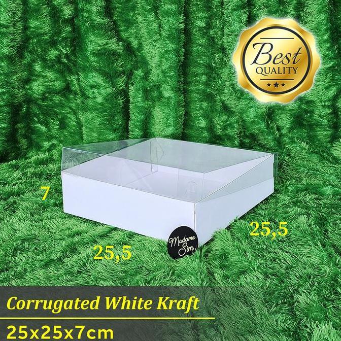 BOX MIKA - DUS SUVENIR - KOTAK PUDDING - KARDUS 25x25x7 - WK