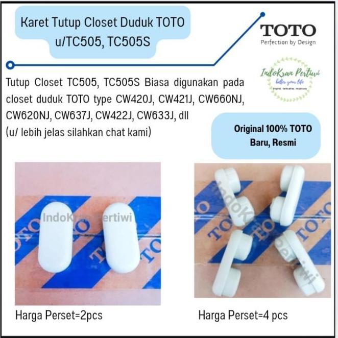 Karet Tutup Closet Duduk TOTO Untuk TC505 /TC505S Spare Part TOTO