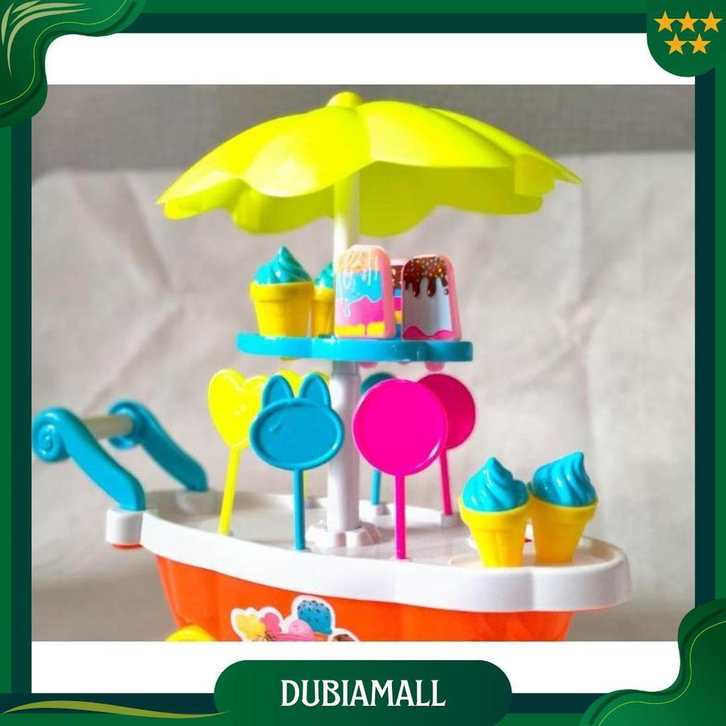 MAINAN ANAK GEROBAK ICE CREAM DORONG JUMBO FI540 MAINAN GEROBAK ES KRIM FI 540 - ICE STROLLER PROMO 