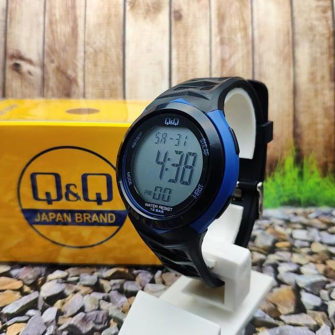 Q&Q QQ Digital Jam Tangan Pria Biru Original