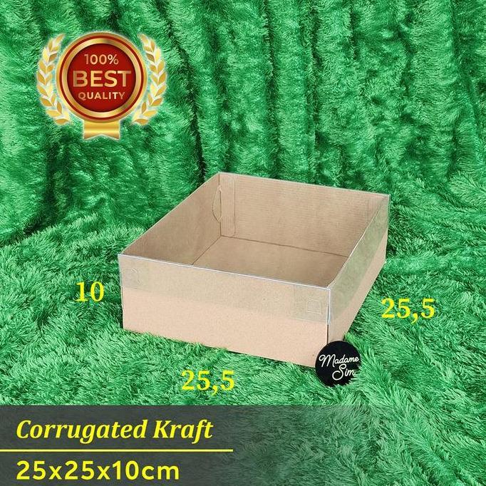 BOX MIKA - DUS CHIFFON CAKE PUDING - KOTAK HAMPERS 25x25x10 murah