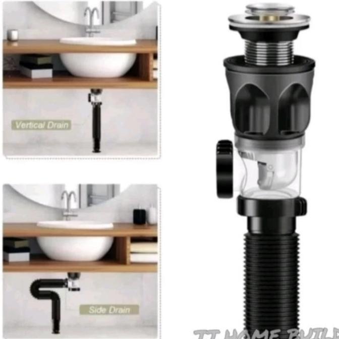 Sifon Wastafel/Saringan Pembuangan Air/Selang Pembuangan Wastafel