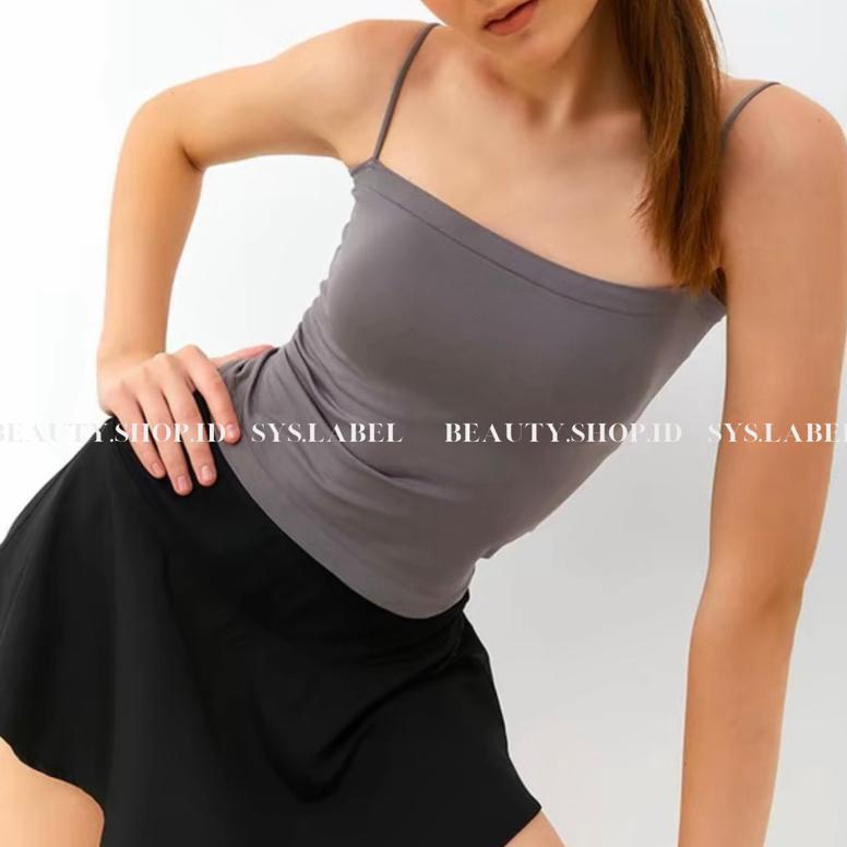 Super Deal Meime Tanktop Bra Wanita - Tanktop Wanita Polos Bahan Adem - Basic Inner Kekinian Bisa Un